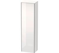 Duravit XSquare Armoires hautes, 1 porte butée gauche, 4 tablettes en verre, 500x1776x356mm, XS1313L4040, Couleur: Laque noire brillante