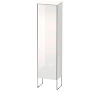 Duravit XSquare Armoires hautes, 1 porte butée gauche, 4 tablettes en verre, 500x2016x356mm, XS1314L8585, Couleur: Laque brillante blanche