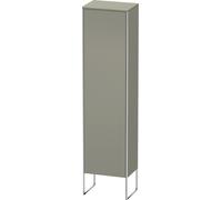 Duravit XSquare Armoires hautes, 1 porte butée gauche, 4 tablettes en verre, 500x2016x356mm, XS1314L9292, Couleur: Gris pierre Vernis satiné mat Soie