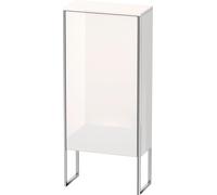 Duravit XSquare Armoires mi-hautes, 1 porte butée gauche, 2 tablettes en verre, 500x1136x236mm, XS1304L3636, Couleur: Laque mate en soie blanche