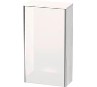 Duravit XSquare Armoires mi-hautes, 1 porte butée gauche, 2 tablettes en verre, 500x896x236mm, XS1303L6060, Couleur: Laque mate taupe soie