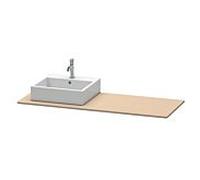 Duravit XSquare console XS060GL7575 140x55cm, avec découpe 2000 , gauche, Lin