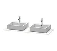 Duravit Console XSquare XS063GB0707 140x55cm, avec deux découpes, béton gris mat