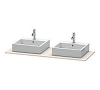 Duravit Console XSquare XS063GB9191 140x55cm, avec deux découpes, taupe