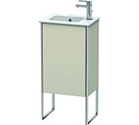 Duravit XSquare Duravit lavabo XS4440L9191 41x59,2x28,9cm, porte à gauche, taupe