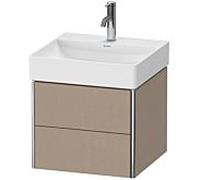 Duravit XSquare Meuble sous lavabo XS416007575 48,4x39,7x46cm, 2 tiroirs, Leinen