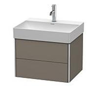 Duravit XSquare Duravit XS416109090 58,4x39,7x46cm, 2 tiroirs, flanelle gris soie mat