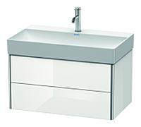 Meuble Pour Lavabo Encastrable suspendu Duravit XSquare pour 235380 Blanc brillant 784 mm XS416202222