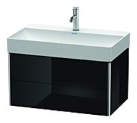 Duravit XSquare Duravit XS416204040 78,4x39,7x46cm, 2 tiroirs, noir brillant