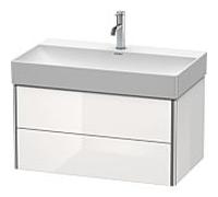 Duravit XSquare XS416209090 78,4x39,7x46cm, 2 tiroirs, Flannel Grey seidenmatt
