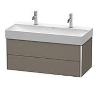 Duravit Meuble sous-lavabo XSquare XS416309090 98,4x39,7x46 cm 2 tiroirs gris mat