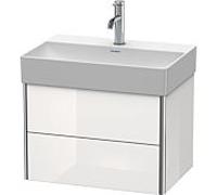 Duravit Meuble sous-lavabo XSquare XS416703636, 58,4×39,7×39 cm, 2 tiroirs, blanc mat