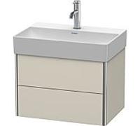 Duravit Meuble sous Duravit XSquare XS416709191 58,4x39,7x39cm, 2 tiroirs, taupe