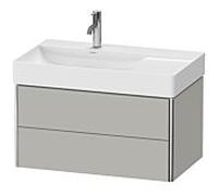 Duravit XSquare Duravit XS416800707 78,4x39,7x46cm, 2 tiroirs, gris béton mat