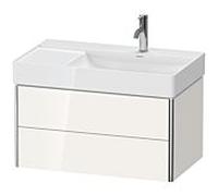 Duravit XSquare Duravit XS416902222 78,4x39,7x46cm, 2 tiroirs, blanc brillant