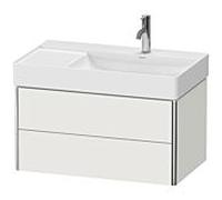 Duravit XSquare Meuble sous lavabo XS416903939 78,4x39,7x46cm, 2 tiroirs, Nordic weiß