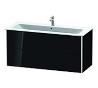 Meuble Pour Lavabo Encastrable Duravit XSquare pour ME by Starck 233612 Noir brillant 560x1210x478mm