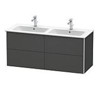 Duravit Meuble sous Duravit XSquare XS417504949 128x56x47,8cm, 4 tiroirs, graphite mat