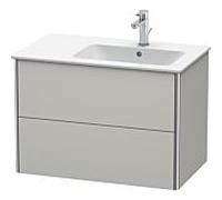 Duravit XSquare Duravit XS417700707 81x56x47.8cm, 2 tiroirs, vasque à droite, gris béton mat