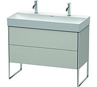 Meuble Pour Lavabo Encastrable Duravit XSquare Gris béton mat 731x984x460mm