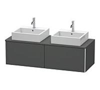 Duravit XSquare Duravit XS4906B4949 140x40x58.4cm, 2 coulissants, des deux côtés, Graphit mat