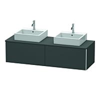 Duravit XSquare Duravit XS4907B4949 160x40x54.8cm, 2 coulissants, des deux côtés, Graphit mat