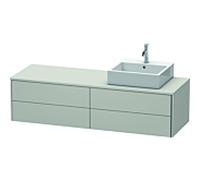 Duravit XSquare Duravit XS4914R0707 160x40x54,8cm, 4 tiroirs, droit, gris béton mat