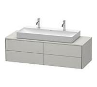 Meuble Double Vasque Duravit XSquare Gris béton mat 400x1400x548mm XS4915M0707