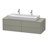 Duravit XSquare Duravit XS4915M9292 140x40x54.8cm, 4 tiroirs, gris pierre satiné mat