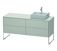 Duravit XSquare Duravit XS4924R0707 160x53.8x54.8cm, 4 tiroirs, droit, gris béton mat