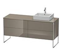 Duravit XSquare XS4924R8989 160x53.8x54.8cm, 4 tiroirs, droite, Flannel Grey hochglanz