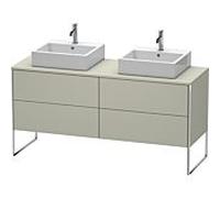 Duravit XSquare Duravit XS4927B6060 160x53.8x54.8cm, 4 coulissants, des deux côtés, Taupe soie mat