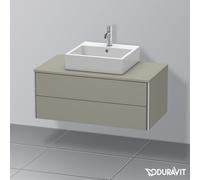 Duravit XSquare Meuble bas pour plan de toilette, 2 tiroirs, XS491109292,