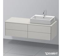 Duravit XSquare Meuble bas pour plan de toilette, 4 tiroirs, XS4913R0707,