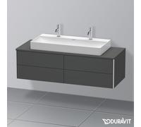 Duravit XSquare Meuble bas pour plan de toilette, 4 tiroirs, XS4915M4949,