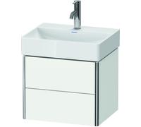 Duravit XSquare meuble sous-lavabo Compact mural 48,4x39,0 cm, 2 tiroirs, pour lavabo DuraSquare 235650, XS430501818, Couleur: Décor blanc mat