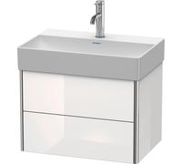 Duravit Meuble sous Duravit XSquare XS416709898 58,4x39,7x39cm, 2 tiroirs, satin bleu nuit