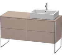 Duravit XSquare Duravit XS4923R4343 140x53,8x54,8cm, 4 tiroirs, droite, basalte mat