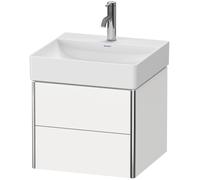 Duravit XSquare Meuble sous lavabo XS416001818 48,4x39,7x46cm, 2 tiroirs, blanc mat