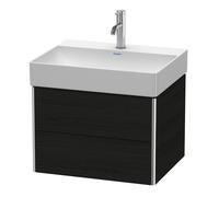 Duravit XSquare Meuble sous-lavabo suspendu, 2 tiroirs, 584x397x460mm, XS416101616, Couleur: Décor chêne noir