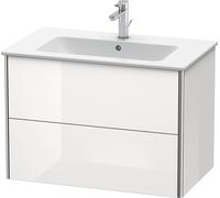 Duravit XSquare Meuble sous-lavabo suspendu, 2 tiroirs, 810x560x478mm, XS417200707, Couleur: Gris béton Gris mat