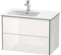 Duravit XSquare Duravit XS417604343 81x56x47.8cm, 2 tiroirs, vasque à gauche, basalte mat