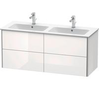 Duravit Meuble sous Duravit XSquare XS417504949 128x56x47,8cm, 4 tiroirs, graphite mat