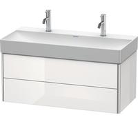 Meuble Pour Lavabo Encastrable suspendu Duravit XSquare pour 235310 Blanc brillant Laqué 984 mm XS416308585