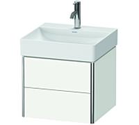Duravit XSquare Meuble sous lavabo XS416003636 48,4x39,7x46cm, 2 tiroirs, blanc