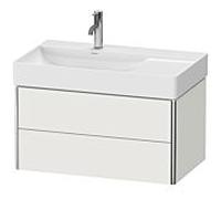 Meuble Pour Lavabo Encastrable suspendu Duravit XSquare pour 234880, version gauche Blanc Nordic satiné mat 784 mm
