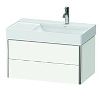 Meuble Pour Lavabo Encastrable suspendu Duravit XSquare pour 234980, version droite Blanc satiné mat 784 mm