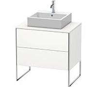 Duravit Meuble sous-lavabo XSquare XS492003636 80 x 53,8 x 54,8 cm, 2 tiroirs, blanc mat