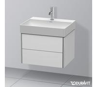 Duravit Meuble sous-lavabo suspendu XSquare XS416103636 58,4x39,7x46 cm 2 tiroirs blanc soie mat