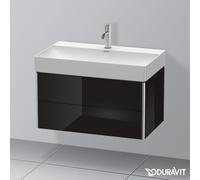 Duravit XSquare XS416204040 78,4x39,7x46 cm, 2 tiroirs, noir brillant